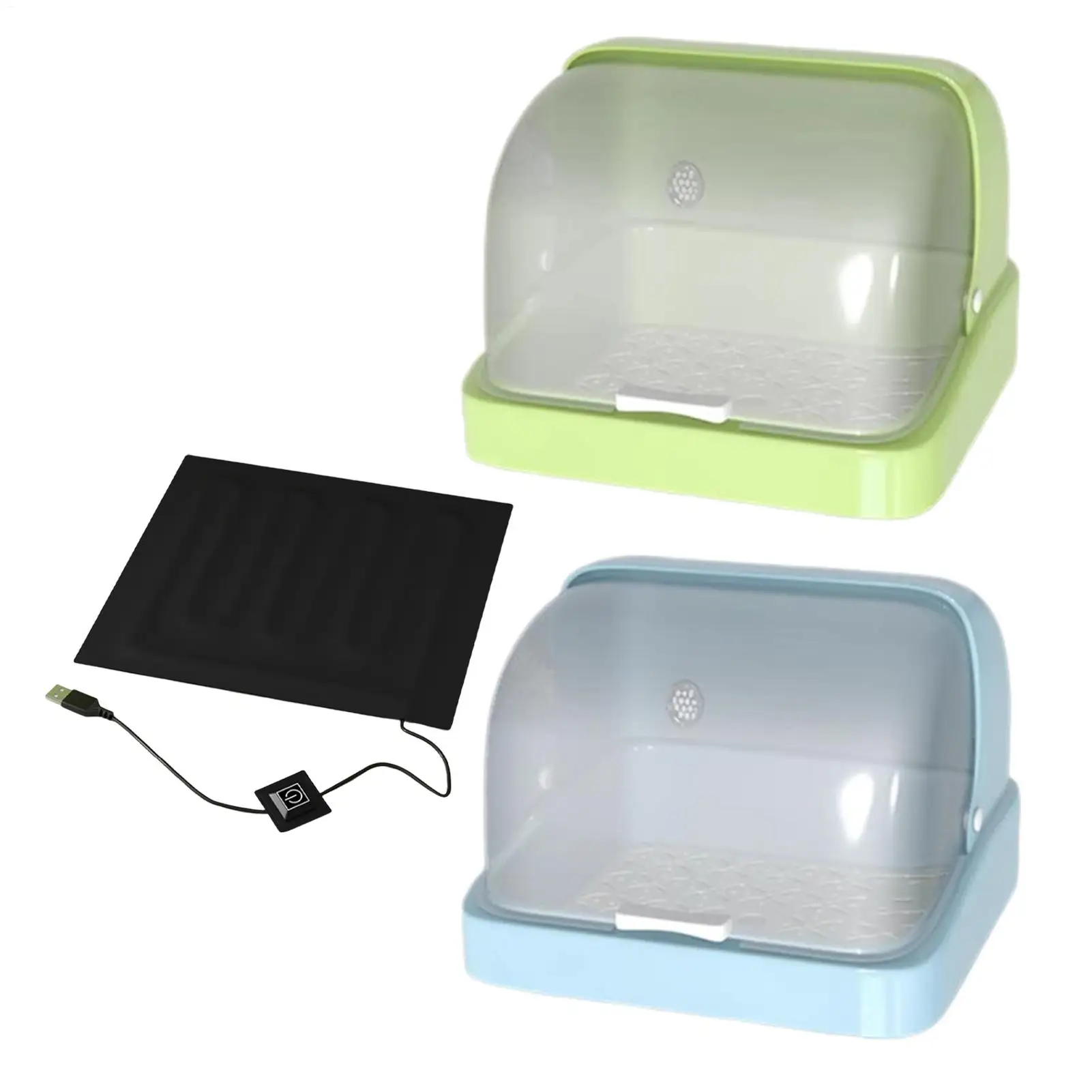 NEW Baby Chick Brooder Bird Incubator Brooding Box Chick Warmer Visual Nesting Box 3 Temperature Heating Pad Poultry Habitat