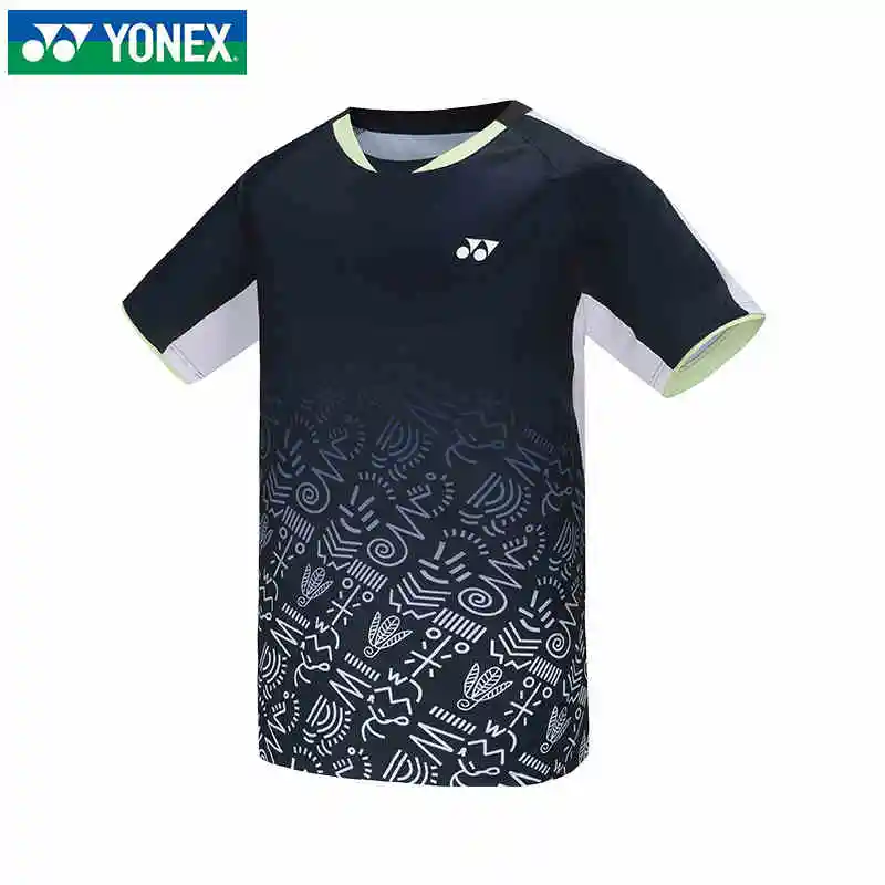 YONEX Men's and Women's Badminton Wear Tops Short Sleeve Quick Dry Sweat-absorbent Breathable Training Suit T-shirts badminton uniforms