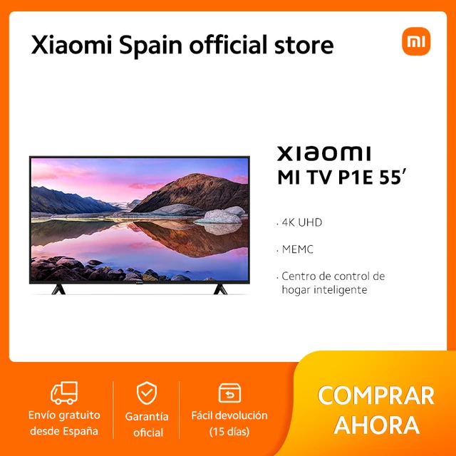 Televisor Xiaomi P1E - 55, UHD 4K, LED, Dolby Audio, G - ComproFacil