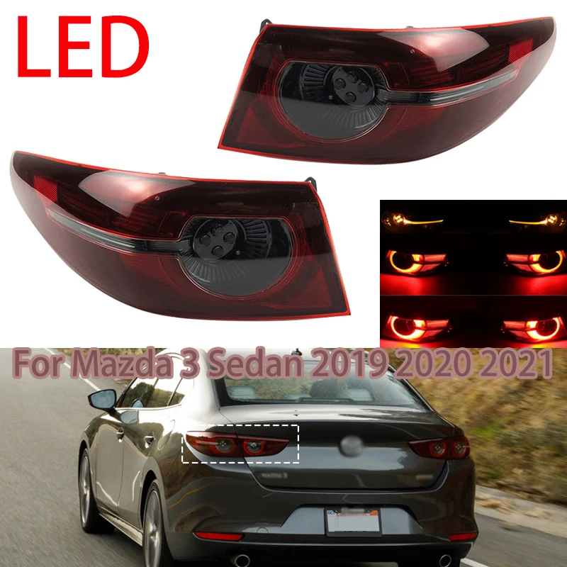 Auto Left Right Led Rear Tail Light For Mazda 3 Sedan 2019 2020 2021