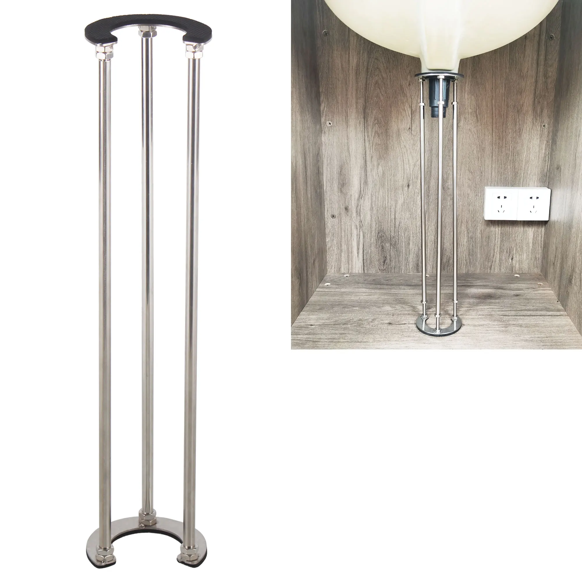 Undermount Pia Pernas Suportes Kit de Suporte Montagem de Parede do Banheiro Parede Pendurada Bacia de Porcelana Bt3