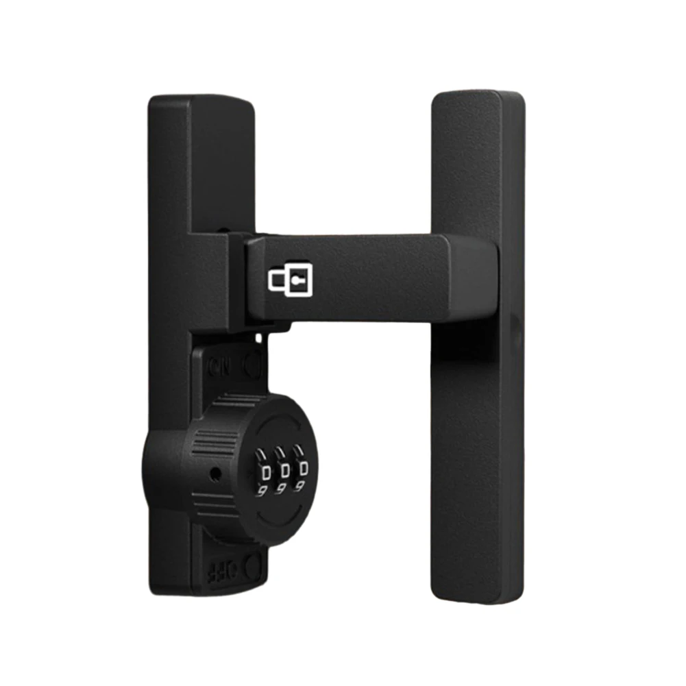 

90 Degrees Latch Sliding Door Lock With Luminous Door Buckle Door Buckle Free-punch Interior Door Metal Bolts Safety Door Bolts