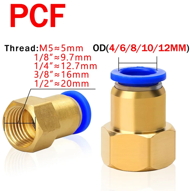 PCF PL SL PB   , Ǫ  ȣ Ʃ,  ũ 1/8 ġ, 1/4 ġ, 3/8 ġ, 1/2 ġ, OD 4 6 8 10 12mm, PC 20/50 