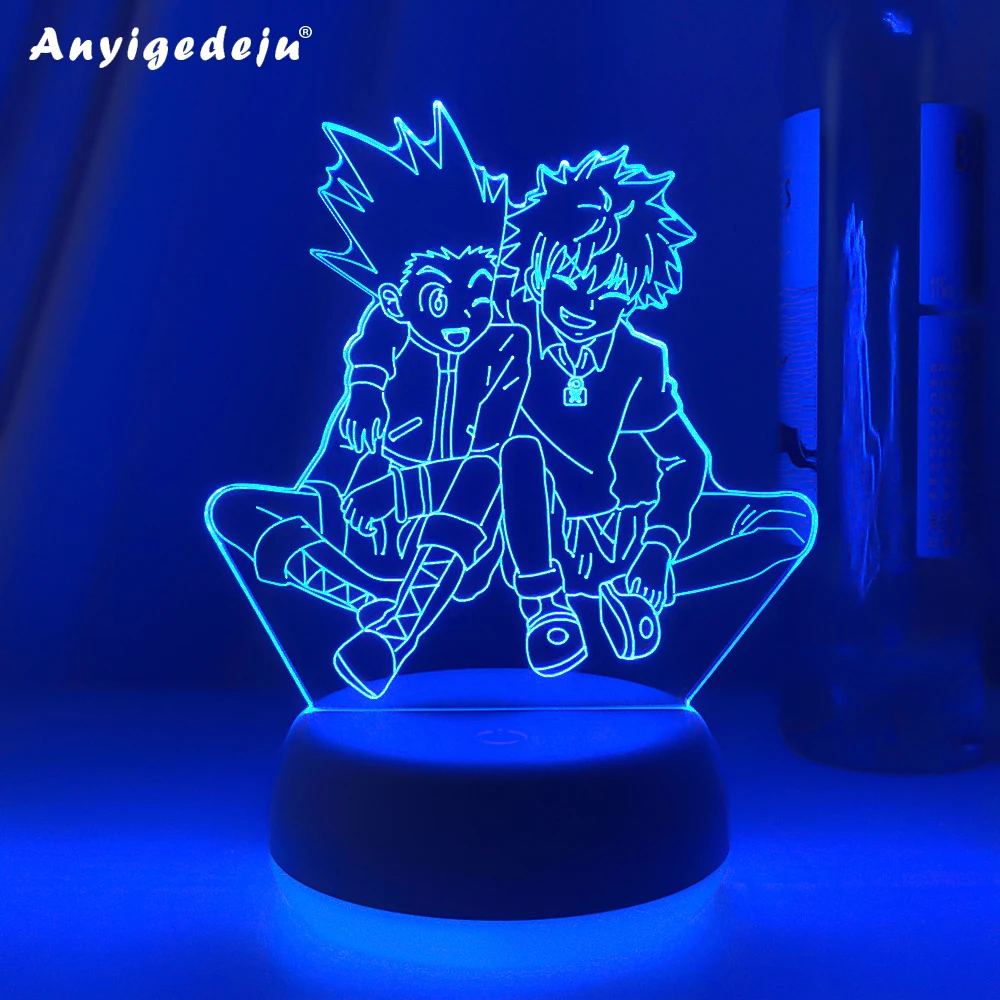 Newest Japanese 3d Lamps Anime Figure Nightlight Kids Child Girls