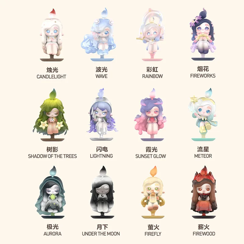 thumbnail image 1 of POP MART CHAKA Light Sprite Series Blind Box Toys Kawaii Anime Action Figure Caixa Caja Surprise Mystery Box Dolls Girls Gift, 1 of 5
