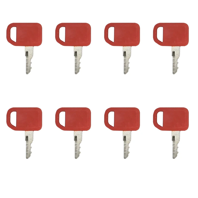 Ignition Key 8Pcs T209428 KV13427 AT195302 R45361 Compatible with John Deere Skid Steer 240 250 260 270 280 313 315 317 318D