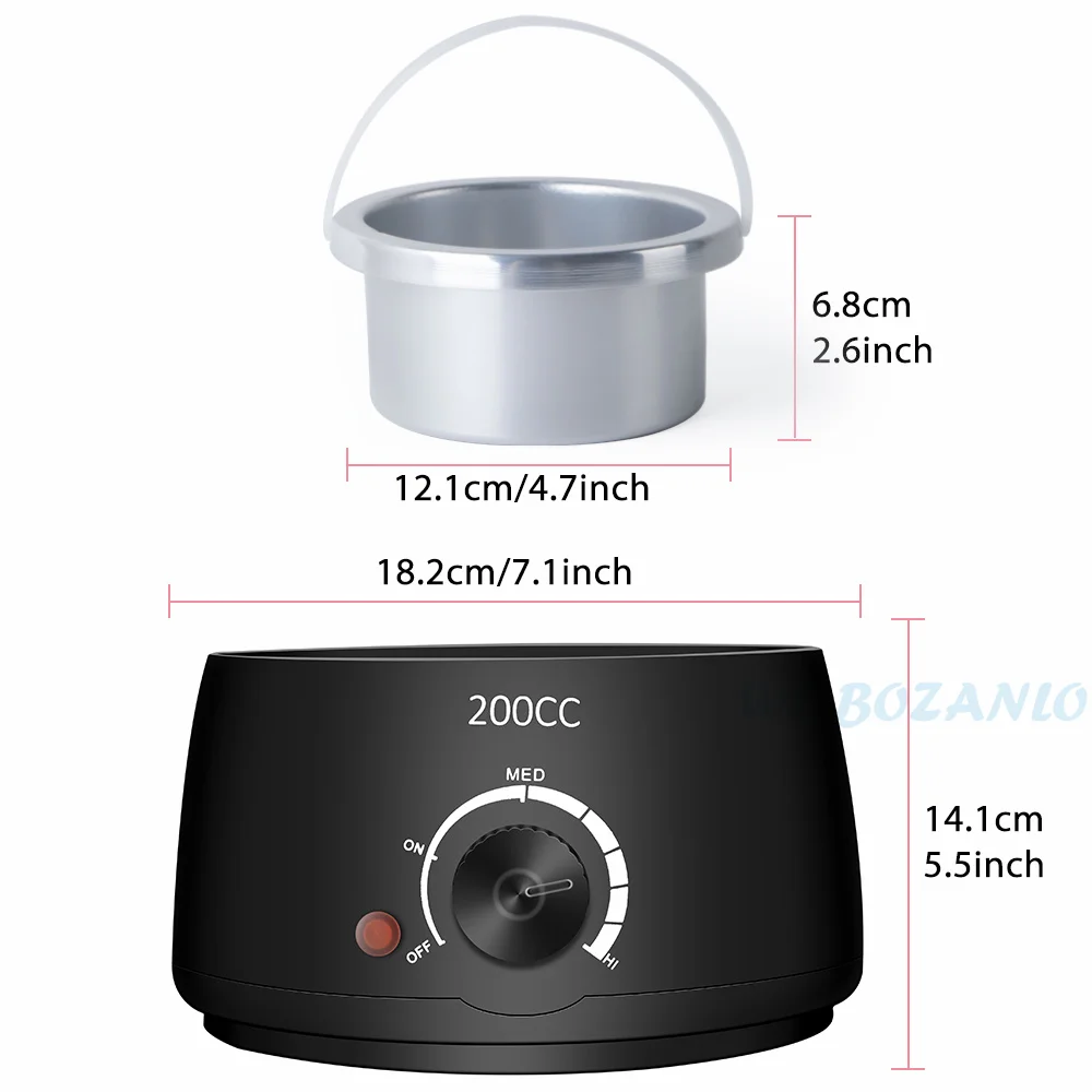 Hair Removal Wax Heater Depilatory Epilator Waxing Kit Paraffin Heater Wax Beans Heating Machine