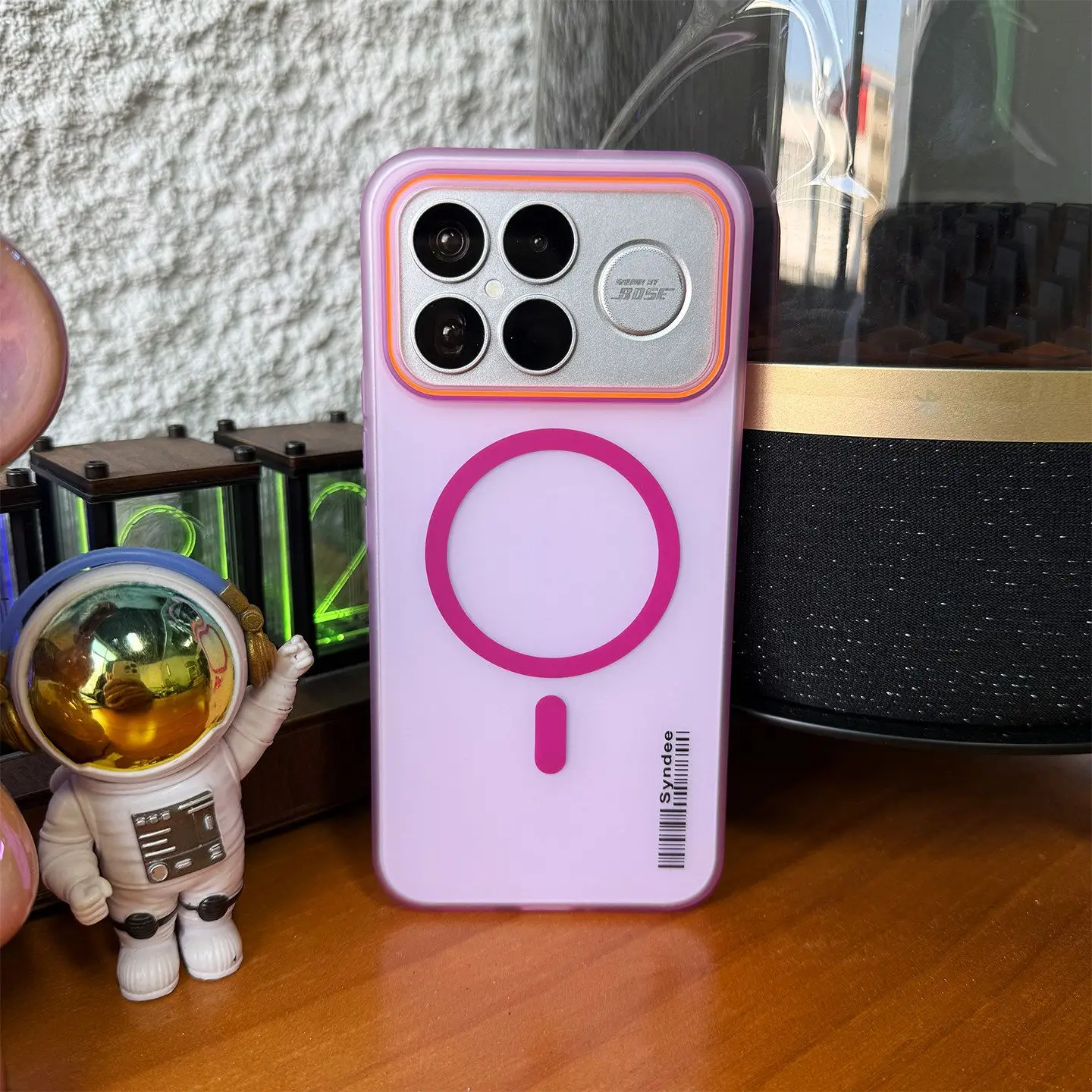 Magnetic Ultra-Thin Frosted Semi-Transparent Skin-Friendly PC Cover with Wireless Charging Compatibility