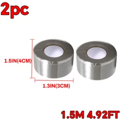 Silicone Anti - Slip Grip Tape for Fitness and Sports Equipment (Grey 25mmx1.5mx2pc)