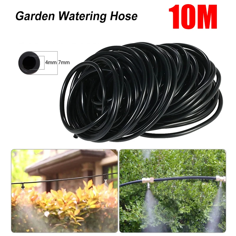 New 10m Garden Watering Hose 1/4" Pvc Micro Drip Irrigation Pipe
