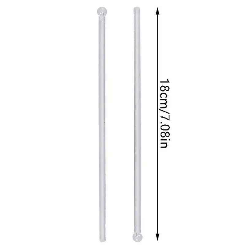 100Pcs Transparent Cocktail Drink Bar Muddler Ladle Stirrer Round Head Plastic Stirring Mixing Sticks Swizzle Stick Barware