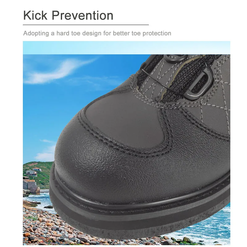 Wading Fishing Shoes Self-lock Shoelace Felt Sole Mesh Fabric Hiking Hunting Reef Rock Fishing Boots for Fly Waders