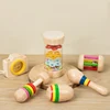 6pcs/set Wooden Musical Instruments Toys, Small Rattle, Sand Hammer, Sand Ball, Shake Bell Kaleidoscope, Griping Practice Toys 6