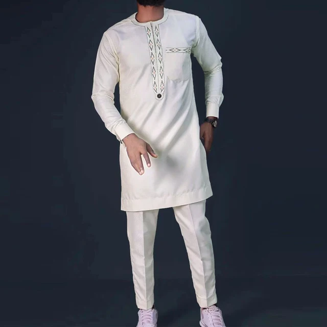 Mustapha Embroidered Dashiki Outfit - Image 4