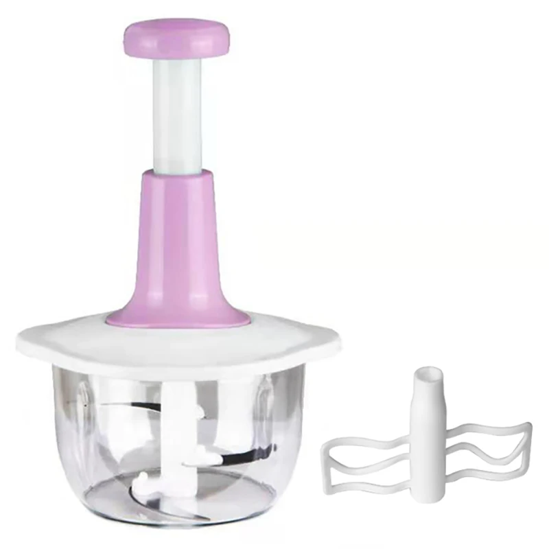 MORGIANA Mini Food Chopper, Manual Vegetable Grinder for Garlic