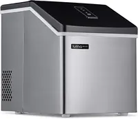Ice Cube Maker Machine | First Cubes in 15 Minutes, 40 lbs. of Ice in 24 Hours |  Portable Design in Stainless Steel - IM200SS 1
