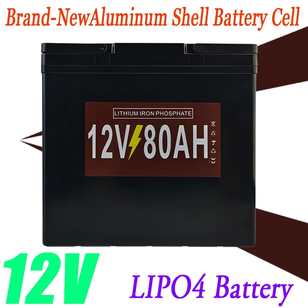 

Rechargeable LiFePO4 Battery for Electric Sprayer, Children Toy Car, Solar Street Lights, Emergency Lights, 12V, 80Ah