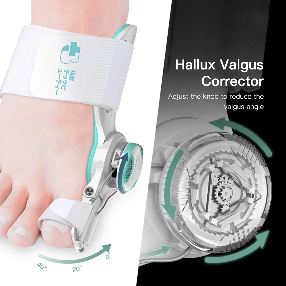 

Orthopedic Bunion Corrector Adjustable Bunion Splint Big Toe Straightener Knob Hallux Valgus Correction Foot Orthopedic Pedicure