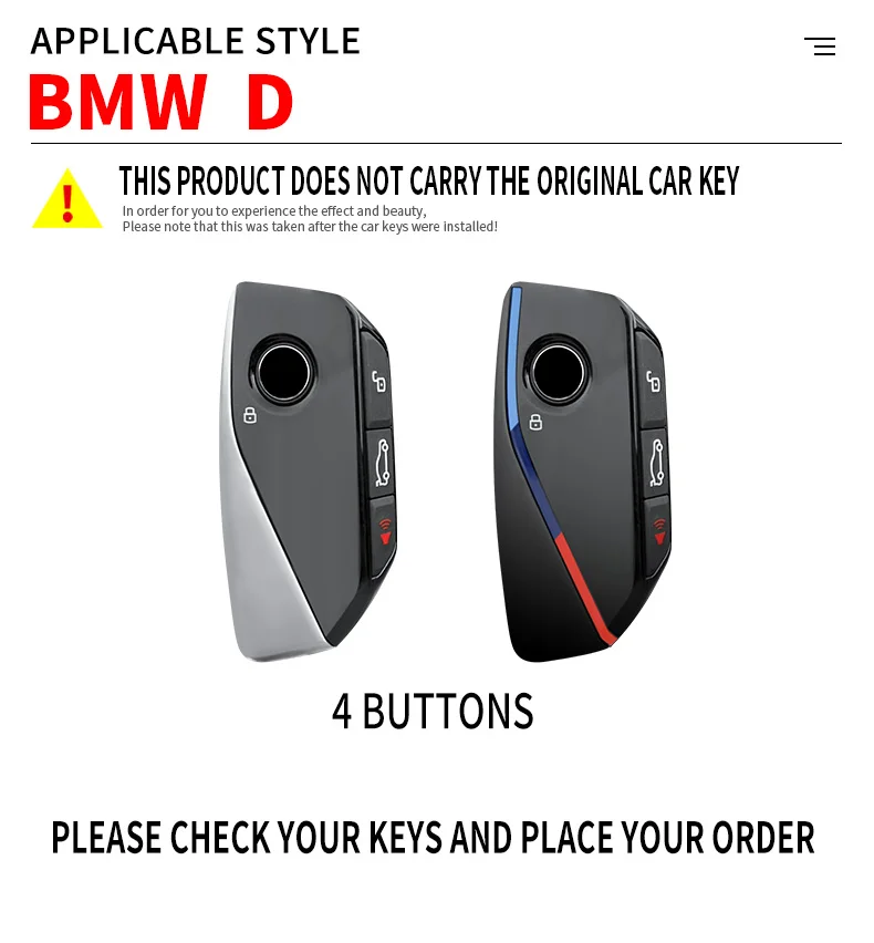 자동차 키 케이스 커버 쉘 포브, BMW i7 X7 G07 LCI iX I20 X1 U11 7 시리즈 G70 G09 XM U06 G81 M3 2023 보호대 키리스