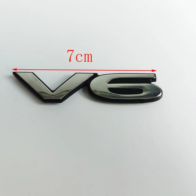 자동차 스티커 로고 1 개, 미쓰비시 파제로 v73 v87 v93 v97 용 3.8 V6 변위 레터 로고