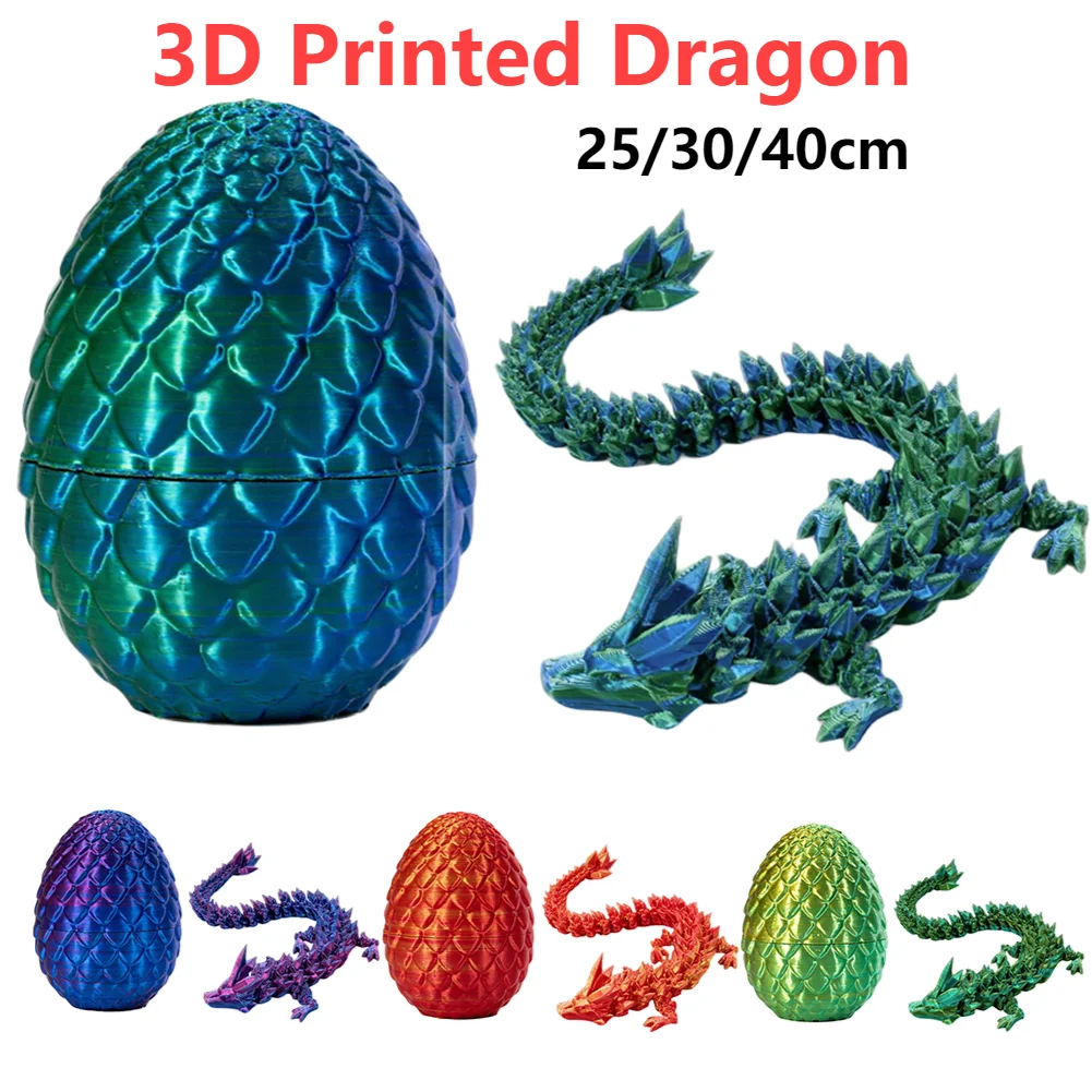 3D Printed Articulatmystery Articulated Dragon Textured Egg China