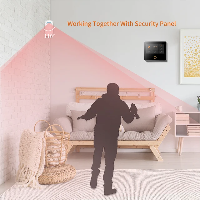Staniot PIR Motion Sensor Smart Home Human Infrared Detector Compatible 433Mhz Wireless Security Alarm System Work with Alexa 5