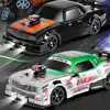 1/16 2.4G 4WD Drift RC Car Spray LED Light High Speed Remote Control Car Models Toys for Boy Kids Children Gifts 2