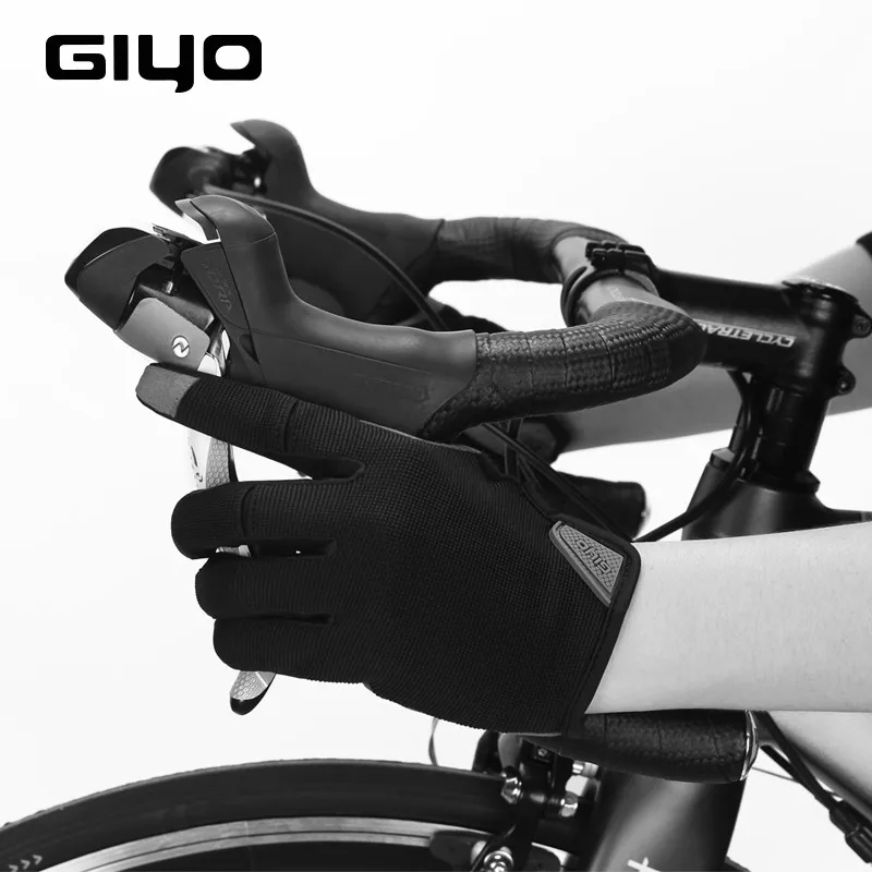 Giyo Winter Screen Touch Road Bike Gloves Full Finger Cycling Bicycle Glove Men Sports Lycra woman windproof glove Gym Fishing For Cycling