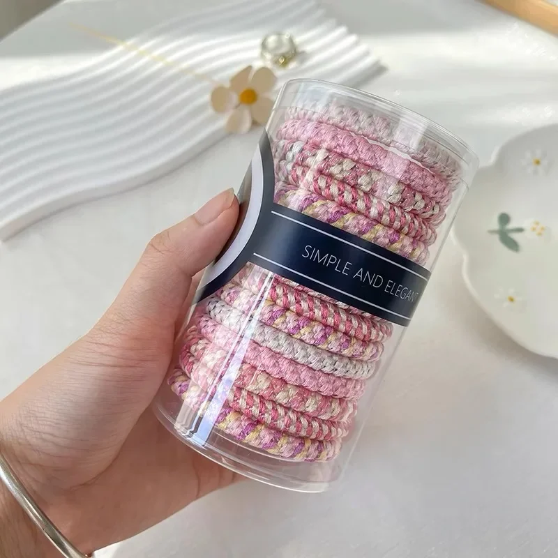 2026 15 pz/scatola Elastici per capelli ad alta elasticità per donna, elastici per coda di cavallo per ragazza, fasce per capelli, Knekki Haar Elastiek - immagine 5