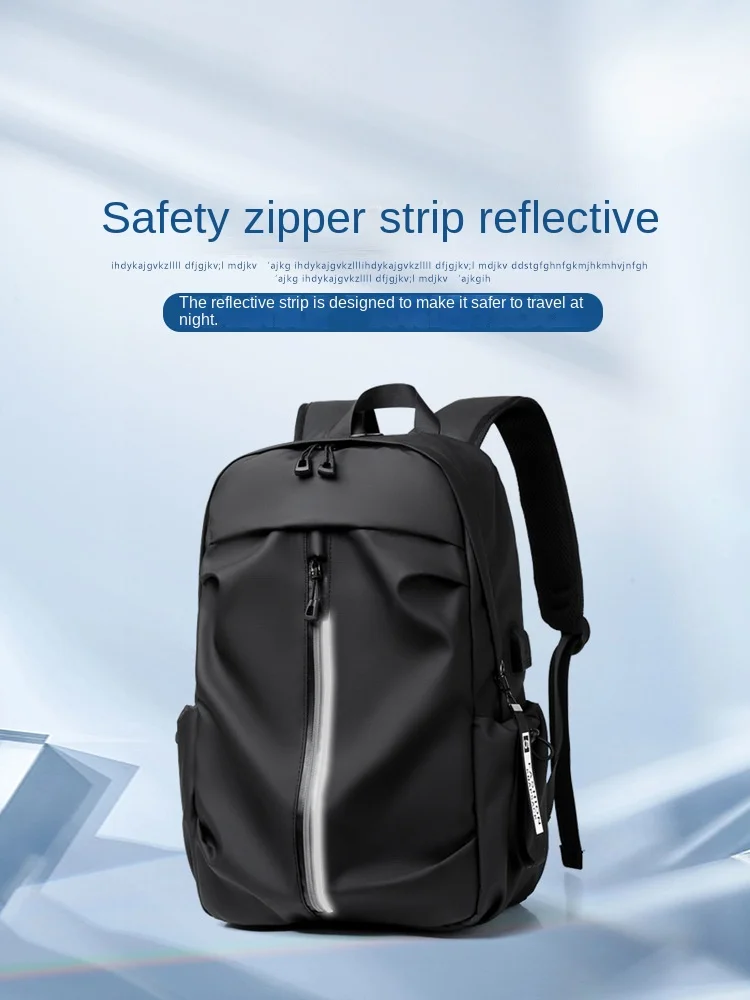 QINNXER 2024 New Fashionable and Minimalist Travel Trend Couple High School Student multifinonal travel Laptop backpack for Men