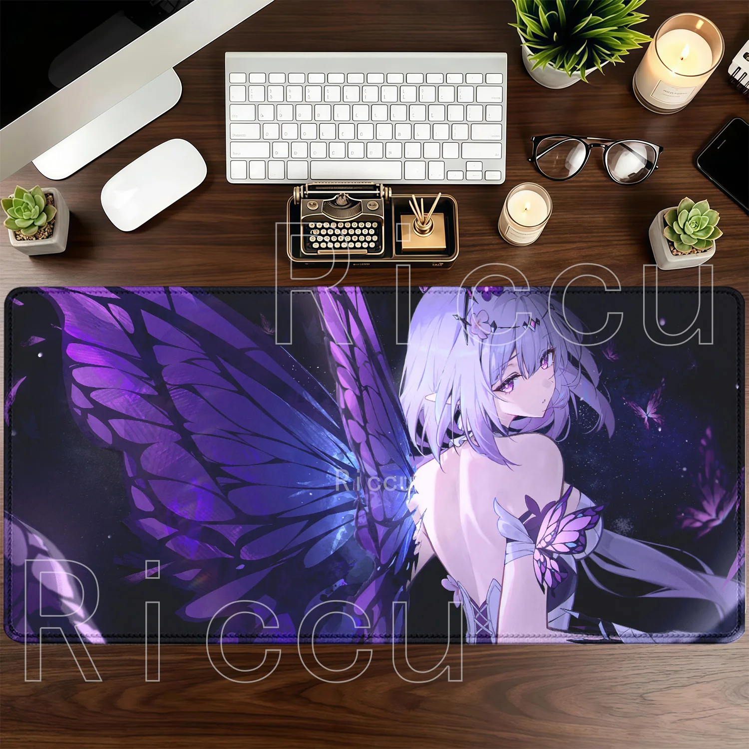 Anime Sexy Girl Large Gaming Mouse Pad with Nonslip Base - HD Printed Desk Mat