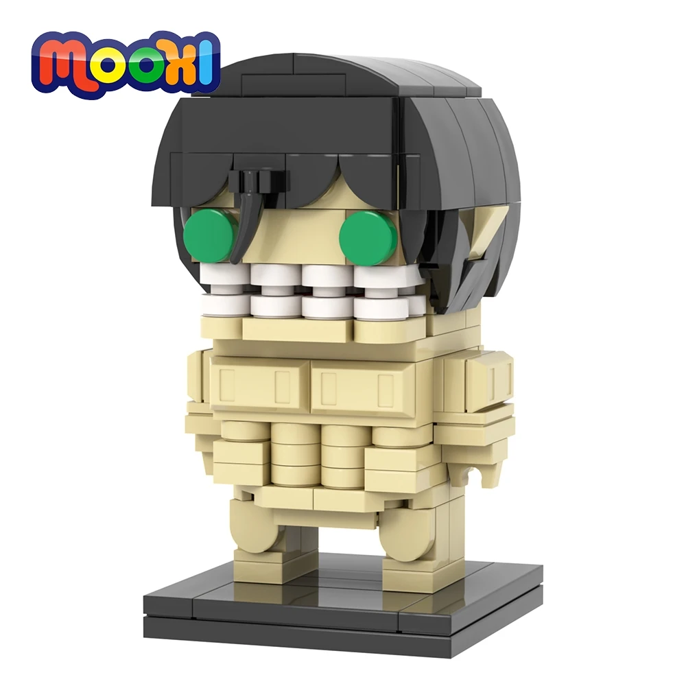 MOOXI Anime Series 167Pcs MOC Bricks Titan BrickHeaded Figures Model ...
