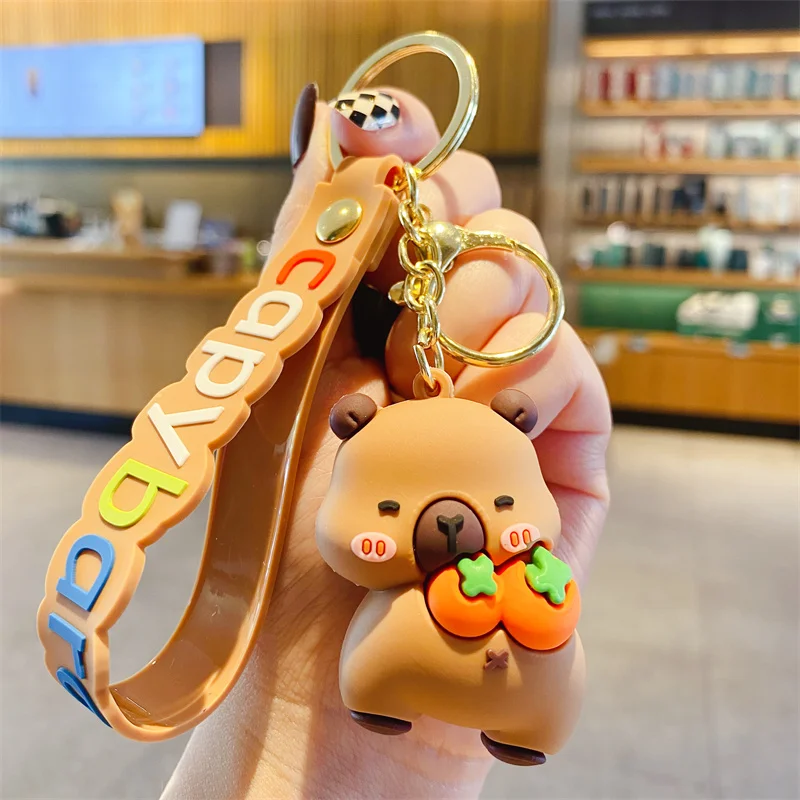 Capybara Keychain - Cute Cartoon Charm