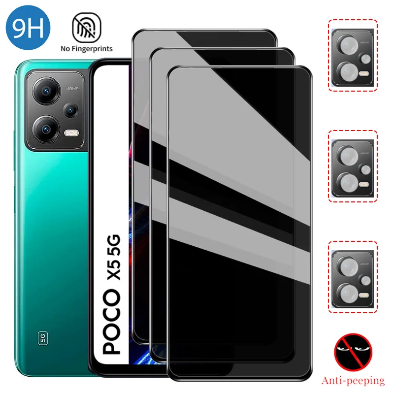 Antispy Vetro Temperato Per Poco F5 Pro Pellicola Privacy Xiaomi Poco X5 X4 X3 M4 F5 Pro Privacy Vetro Pellicola Poco X5 Pro Pellicola Vetro Per Poko 