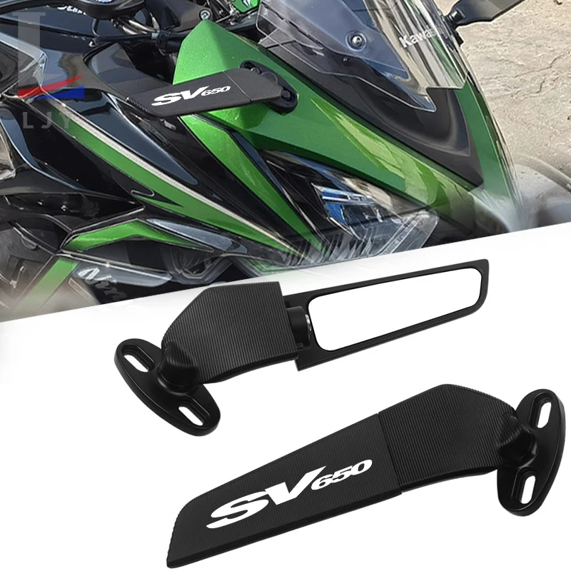 스즈키용 오토바이 미러 스텔스 윙렛 미러, SV650 SV 650 SV650X SV650S