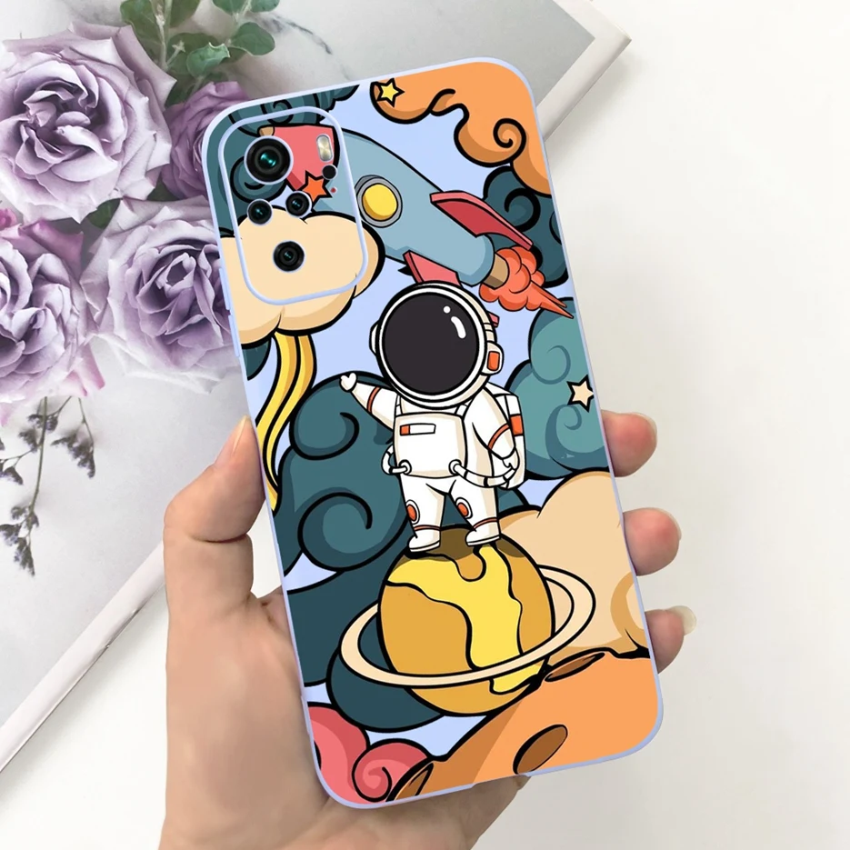 Astronaut Cartoon Soft TPU Phone Case - Cute Design Protective Cover