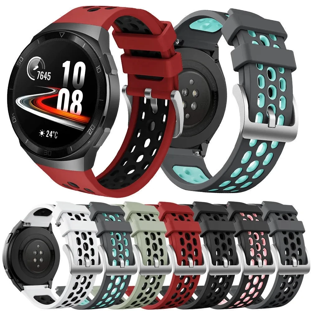 

Watchband for Huawei WATCH GT2e Fashion Vigor Edition 3 Silicone Strap GT 2e Curved Interface Replacement Wristband