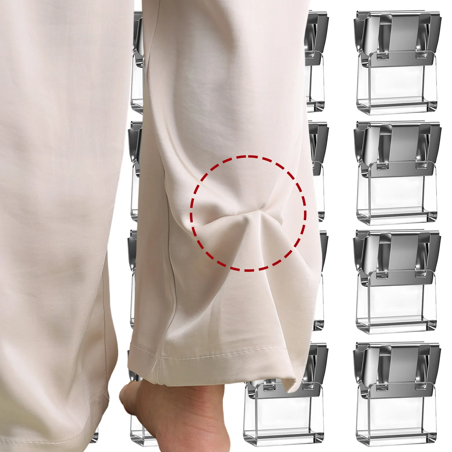 Clothing Clips Multi Function Pants Clips Leg Straps Clips Holder Clothing Pin for Clothes Long Pants Legs Sleeves Fixing Device