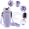 1pc Crossbody Bag Insulated Water Bottle Cover Sleeve for Stanley Cup Anti-fall 30oz/40oz Tumbler Protective Carrier Pouch Strap 2