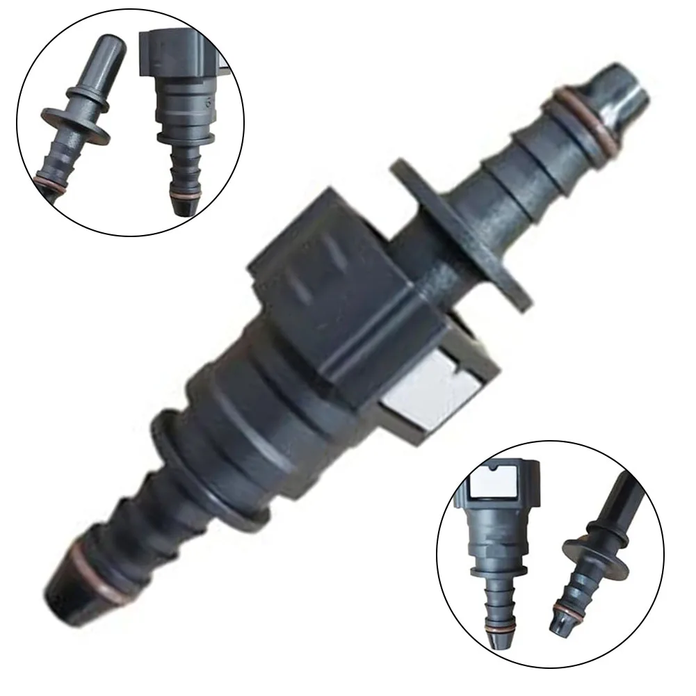 Fuel Line Coupler,9.49 ID6 Straight Car Fuel Line Coupler Hose,Quick Connect Release Hose Disconnect Connector,Nylon Oil Line Pipe Adapter