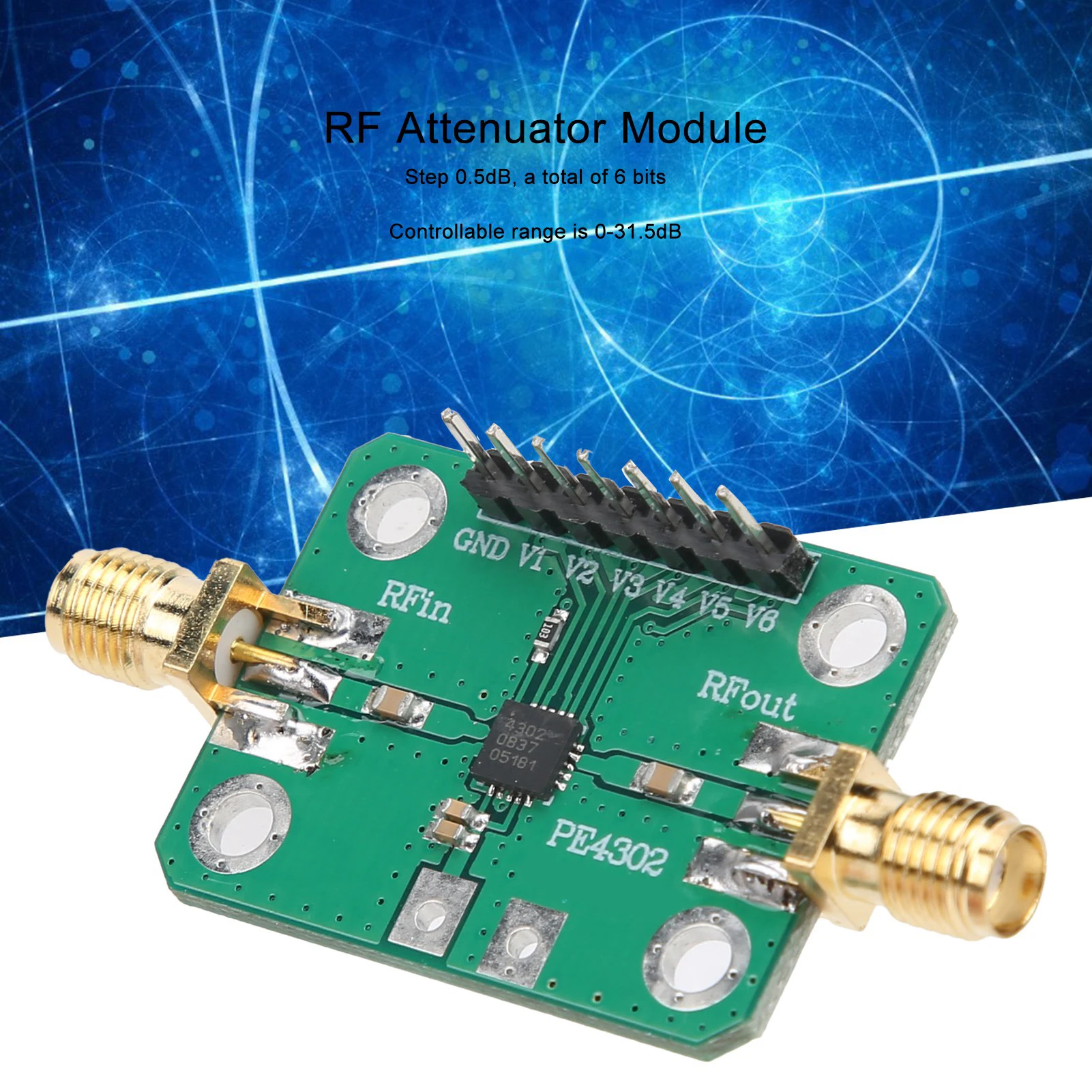Numerical Control Attenuator Module RF Attenuator Module Numerical Control Parallel Immediate Mode Electronic Component PE4302 radio frequency attenuator