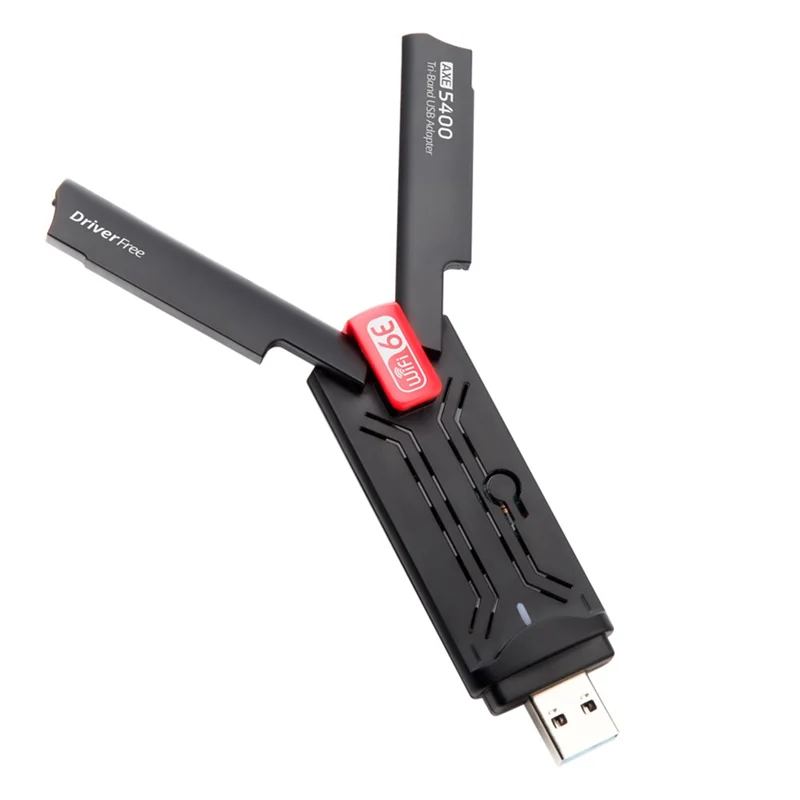 B24B AX5400M 무선 드라이버 프리 네트워크 카드 노트북 USB 컴퓨터 Wifi6 네트워크 카드 네트워크 송수신기