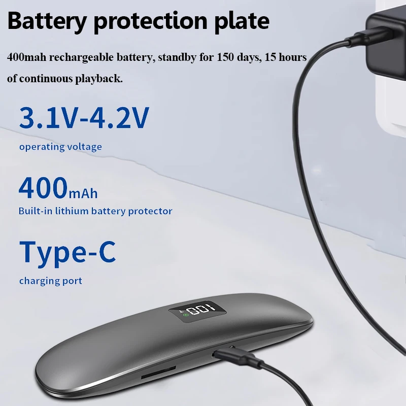 Mini Bone Conduction Bluetooth Speaker Under Pillow Bluetooth Soundar Wireless MP3 Music Player Support TF Card Improve Sleep