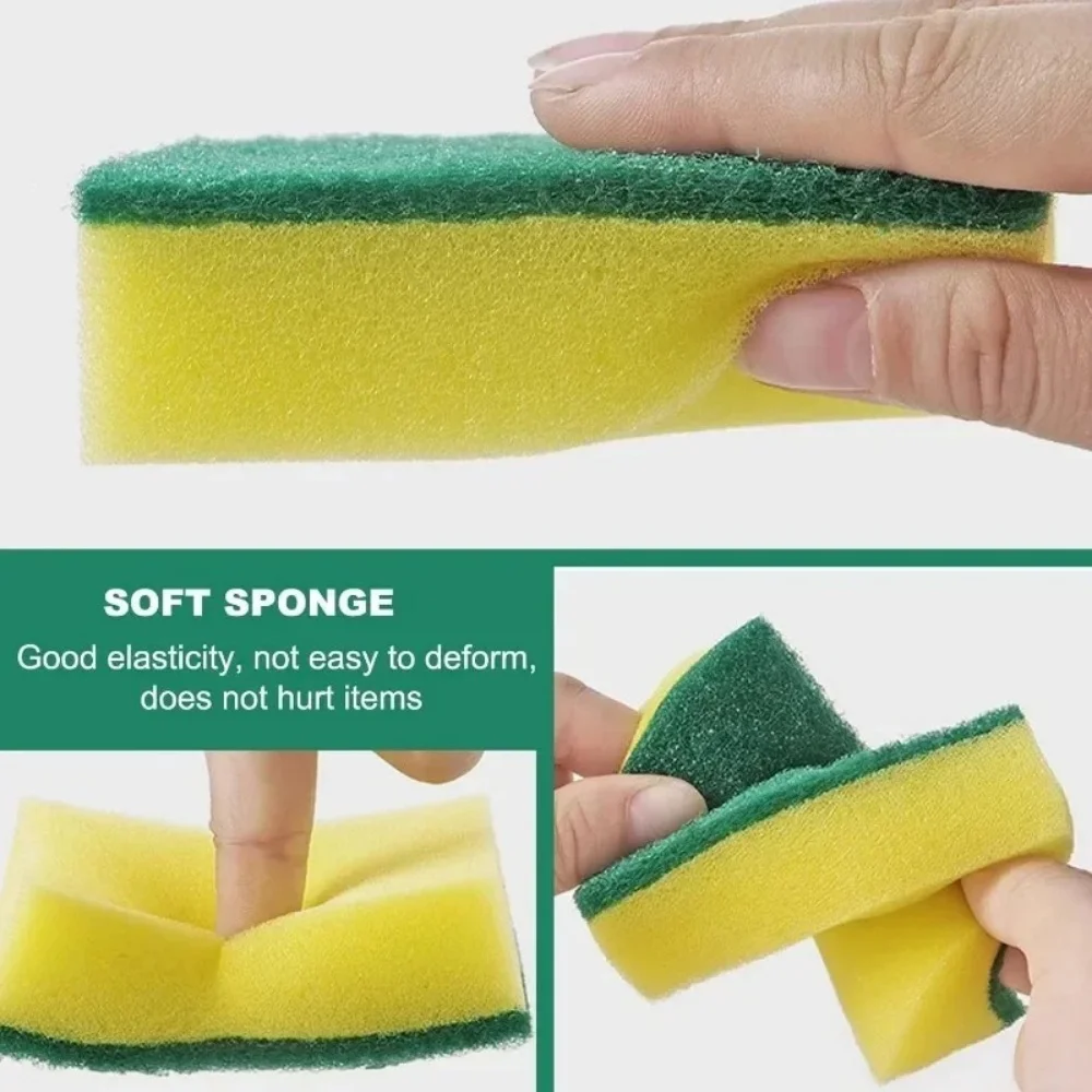 Highly Absorbent Double-Sided Magic Cleaning Sponges - Versatile Household Kitchen Tool (10-50 Pcs)