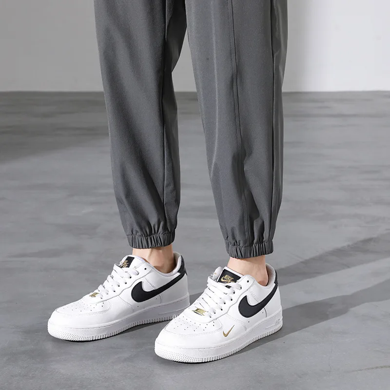 Spring and Autumn Men's Elastic High Waist Solid Pocket Drawstring Harlan Casual Sports Shrink Trousers Office Lady Pants