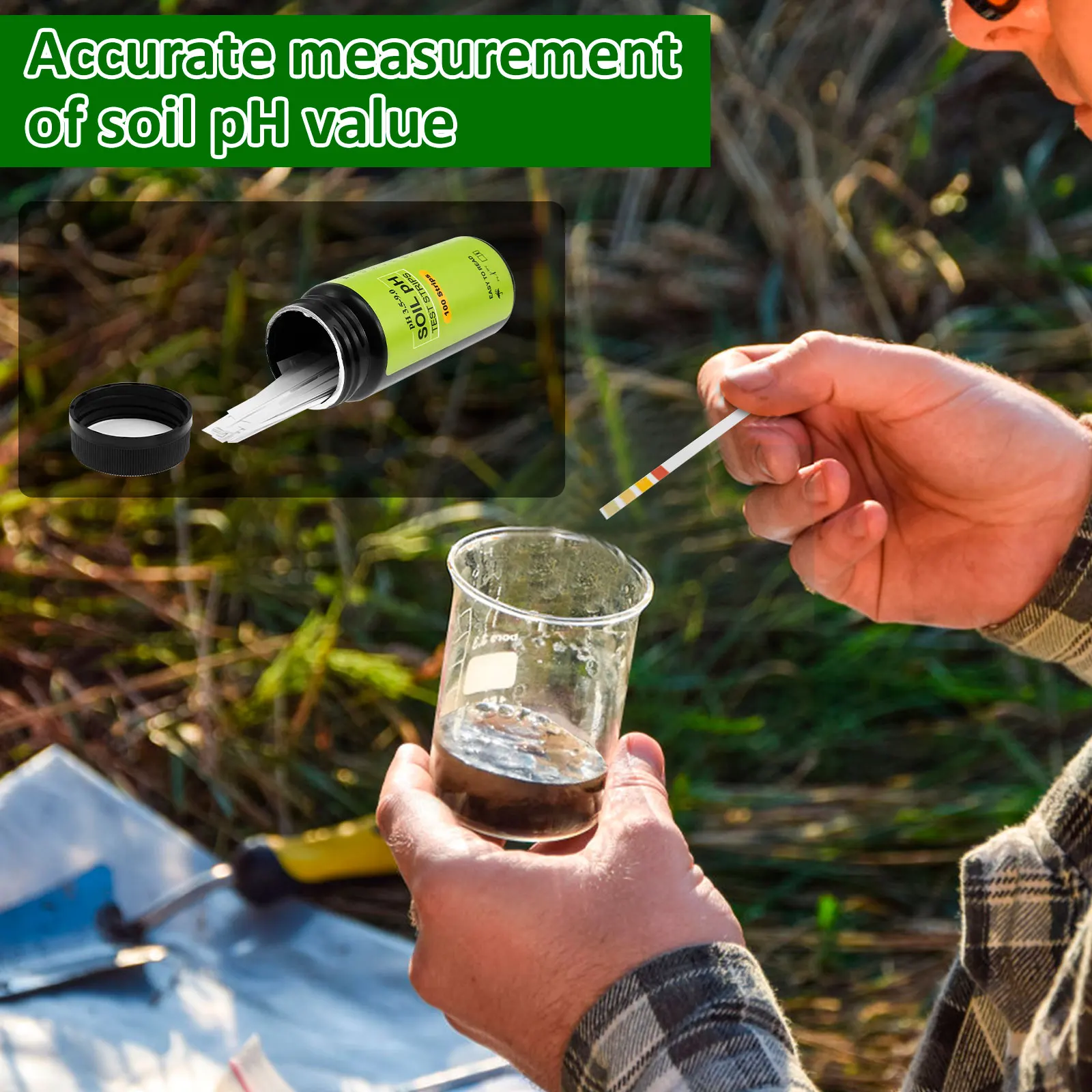 Soil pH Test Strips for Gardening and Lawn Care