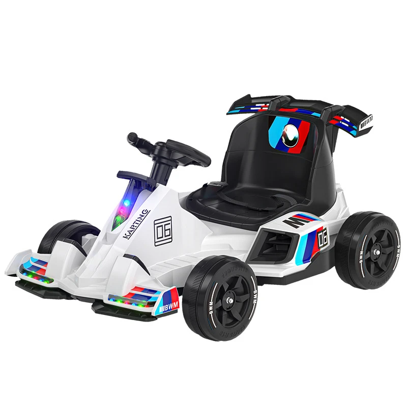 Kart elétrico infantil pode levar pessoas Drift Car com carregamento de  controle remoto Carrinho de bebê de 3-6-8 anos Carrinho de brinquedo