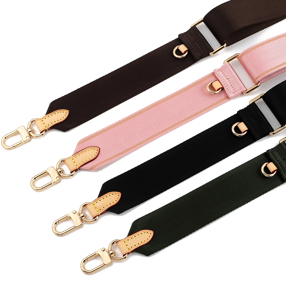 Adjustable Canvas Bag Strap Crossbody Coin Purse Leather Women Luxury Brand Bag Straps Replacement Webbing Wide Shoulder Strap
