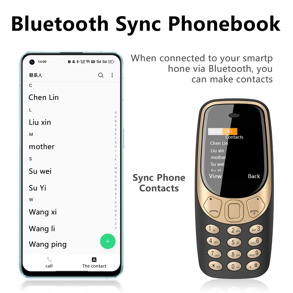 SERVO Q3308 PRO 3 SIM Standby Mini Mobile Phone Magic Voice Bluetooth Dialer Speed Dial FM Radio 2G GSM Super Smaller Cellphones