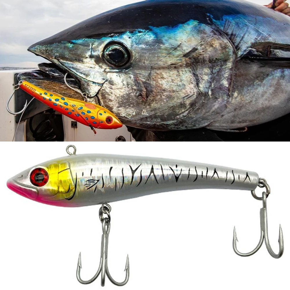 70g 13cm Pencil Wobblers Sinking VIB Lure Crankbaits Vibration Artificial Hard Bait for Marlin Tuna Wahoo Big Game Fishing Lures fishing lure